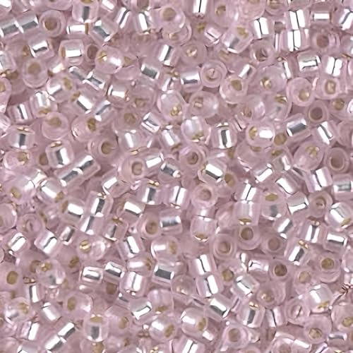 Light Pink Silver Lined (Db1335) Delica Myiuki 11/0 Seed Bead 7.2 Gram Tube Approx 1400 Beads