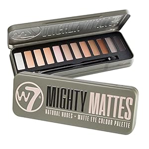 W7 Mighty Mattes Eyeshadow – 12 Matte Nude Colours – Flawless & Natural Long-Lasting Makeup Palette