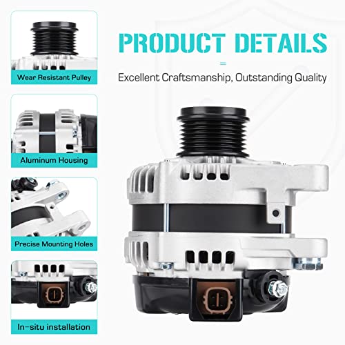 Image of New Alternator 3.5 3.5L Fit for Highlander 2008-2013, Fit for Avalon 2005-2018, Fit for Es350 2007-2018, Fit for Lexus Rx350 2007-2009, Fit for Toyota Venza 2009-2015, 27060-0P151-84, 11137N