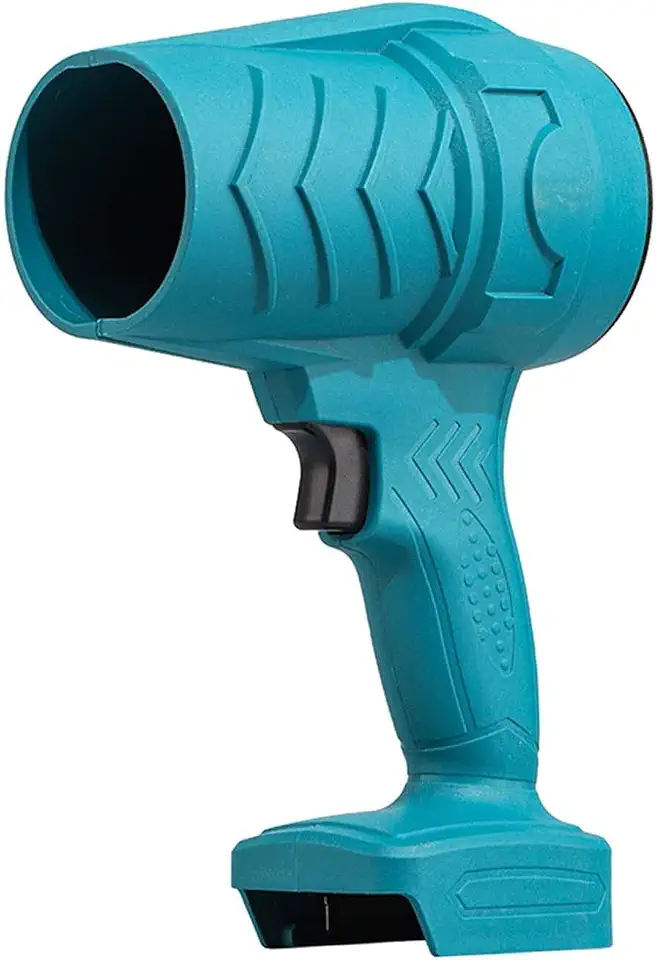 Soprador de Folhas Elétrico Sem Fio, Portátil, com Velocidade Ajustável E Design Leve, Ideal para Camping, Azul, Tamanho real