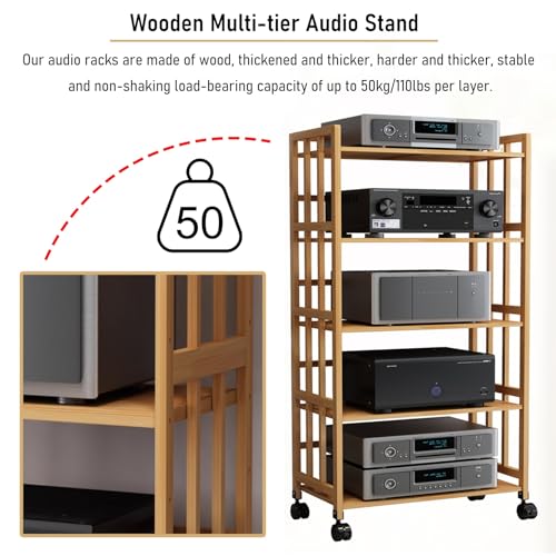 Soporte Ma de alto rendimiento multinivel para contenidos, reproductores de DVD, consolas de juegos, cajas de TV, routers WiFi y sistemas de alta fidelidad
