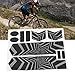 VBESTLIFE Reflective Stickers Reflective Tape for Mountain Front Fork Five‑Star Safety Reflectors Cycling Accessory Cycling Cycling