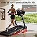 Imagen de LONTEK Cinta de Correr Plegable con Inclinación 15%