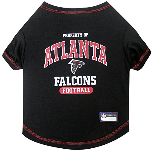 Image of NFL Atlanta Falcons Dog T-Shirt for Pets, Size X-Small. Officially Licensed Pet Shirt with Team Logo, Soft Stretchable Comfort Fit Apparel for Dogs & Cats