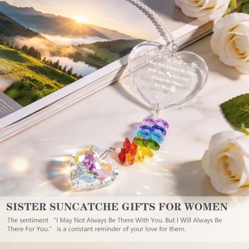 Sister Gifts, K9 Crystal Suncatcher Sister Birthday Gifts, Gifts for Sister - image 5