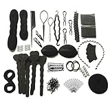 Cyleibe Haare Frisuren Set, Haar Zubehör styling set,Hair Styling Accessories Kit Set Haar Styling Werkzeug, Mädchen Magic Haar Clip Styling Pads Schaum Hair Styling tools für DIY