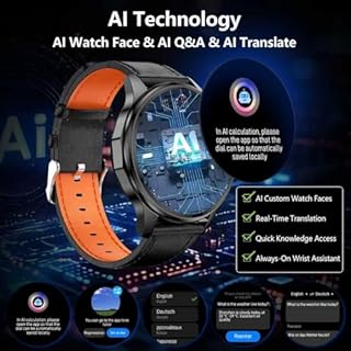 Smart Watch, GPS & Free Maps, AI, Bluetooth Call & Text, Health, Sleep & Fitness Tracker, 100+ Sport Modes, Waterproof, Long Battery Life, Waterproof, Compass, Barometer, 2 Bands Smartwatch for Men