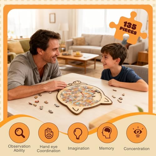 Xanthelle Wooden Puzzle for Adults Wooden Puzzle, Cat Puzzle, Wooden Cat Puzzle for Patience Games for Adults - Image 4
