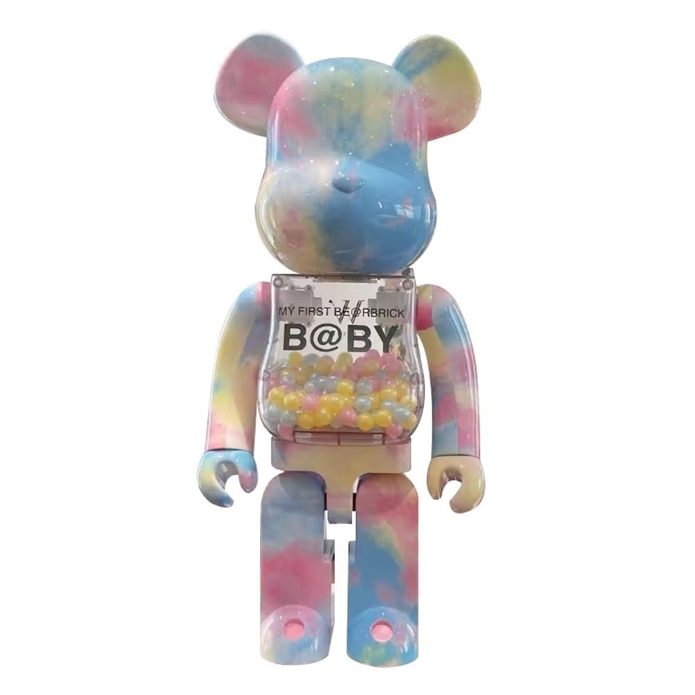 supea Bearbrick, 400% 28cm Building Blocks Bear Showcase Figurines Collectibles Sculpture Statue