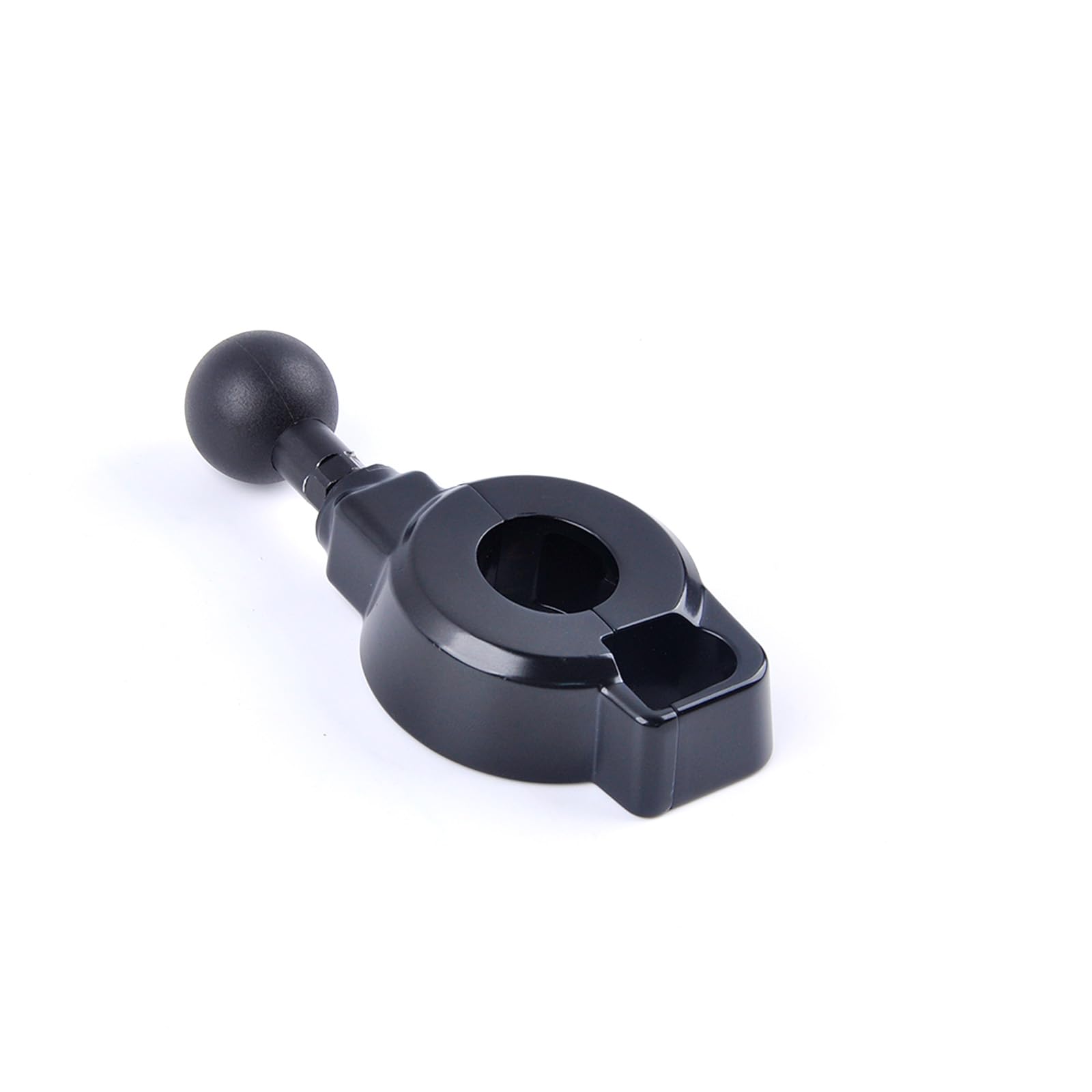 PANICAL Support gauche de téléphone portable pour GPS de navigation - Porte-gobelet pour moto Honda Goldwing GL1800 F6B DCT DOT 2018-2025 - Tête sphérique en TPU de 17 mm - Universel - 25 mm (support