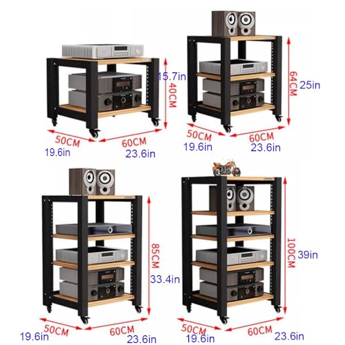 Support audio ouvert et armoire de rangement multimédia 5 niveaux hifi