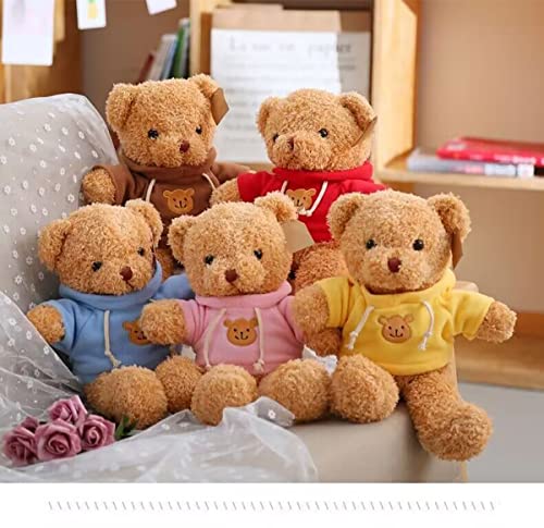YUKOUQIAN Teddy Bear Stuffed Animal Cute Plush Doll SoftToy 11.8" Gift for Girls Boys Birthdays Christmas Children's Day Halloween Thanksgiving Day (Blue Bear) - Image 6