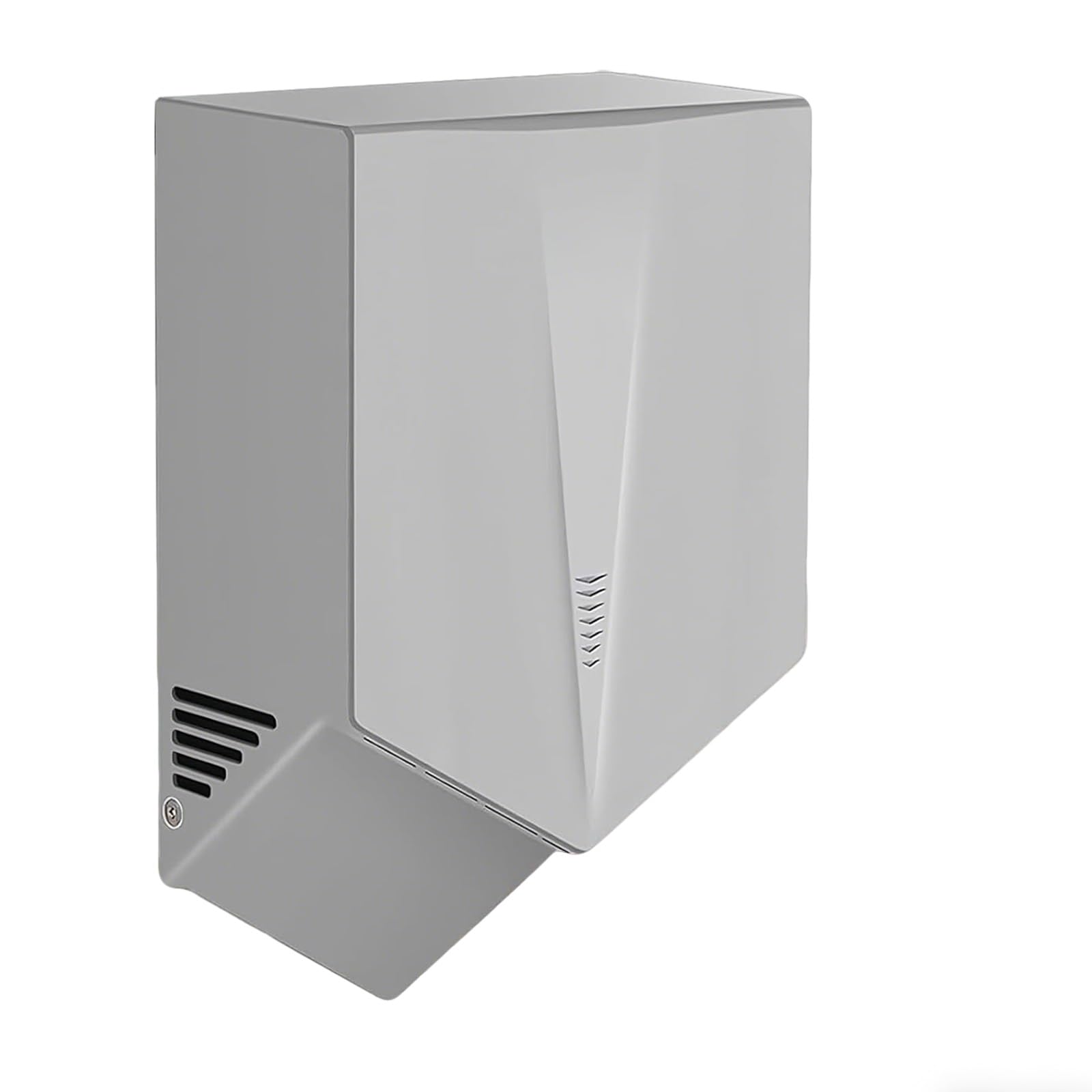 Asciugamani elettrico, sensore automatico, uscita aria a V, 1500 W, asciugatura rapida in 6-10 secondi, ideale per cucina, bagno e WC