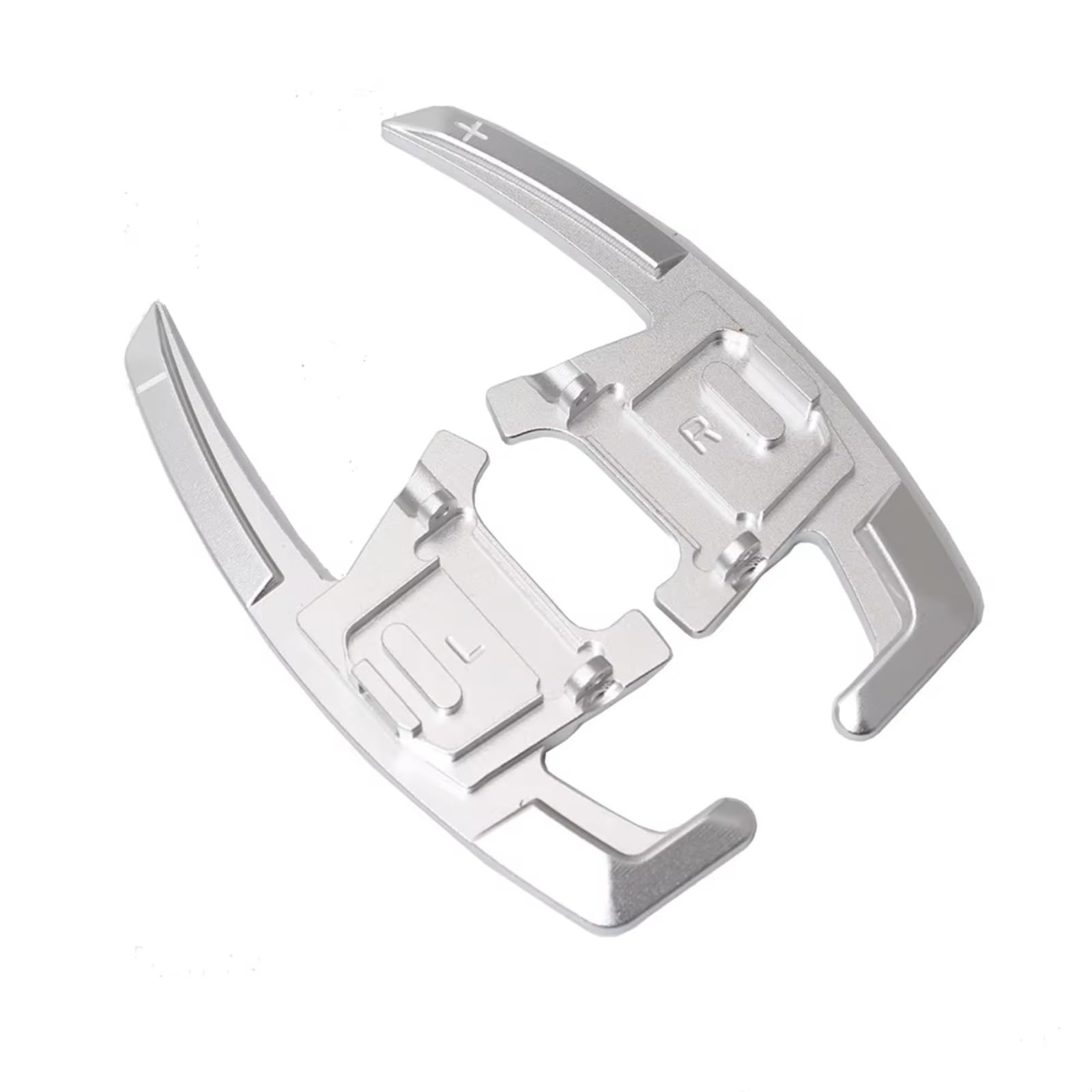 ZTGUIOQ Paddle Shifter Extensions Compatible with Vw for Sagitar GLI for RLine 2016-2019 for Tiguan for Rline 2019 Car Steering Wheel Paddle Shift Extend Shifter(Silver)