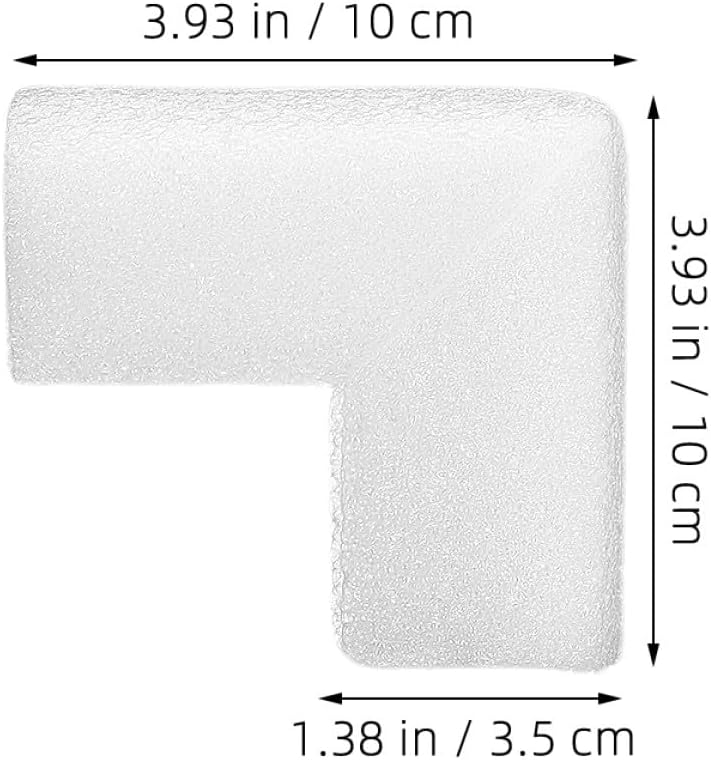 36pcs Thickened White Foam Corner Protectors 35mm for Picture Frames Mirrors Tv Edge Protection, Soft Foam Guards for Moving Shipping Furniture Wrapping Packaging Supplies