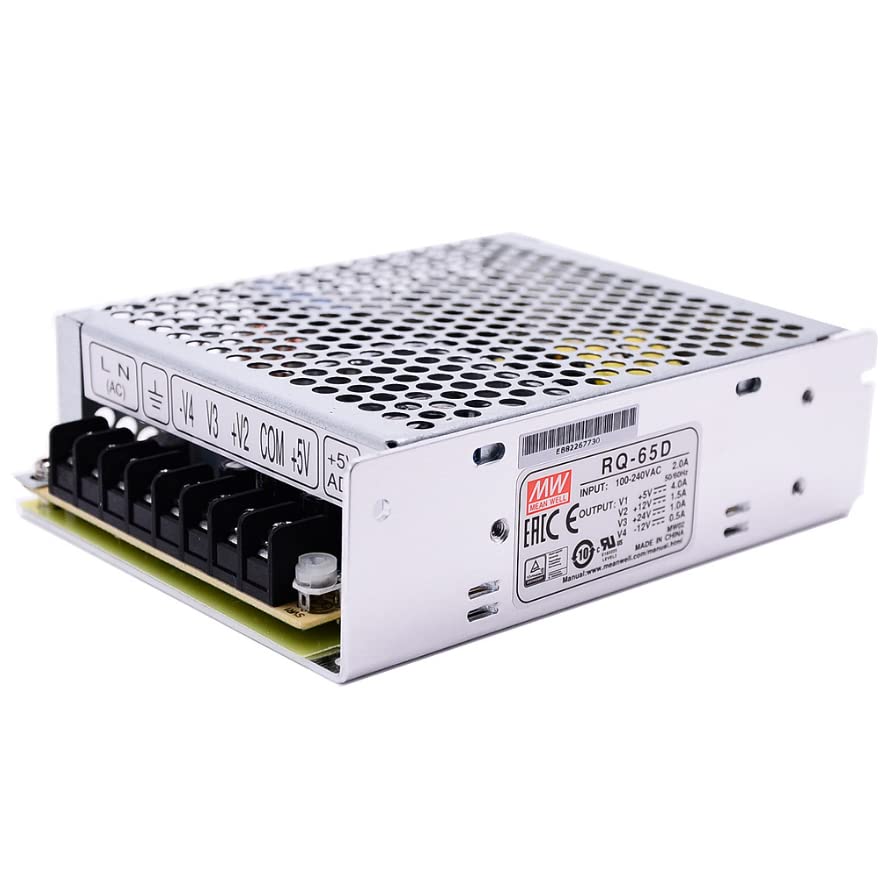 Image of Mean Well RQ-65B /RQ-65C /RQ-65D 65W Quad Output Switching Power Supply 100% Authentic (RQ-65B)