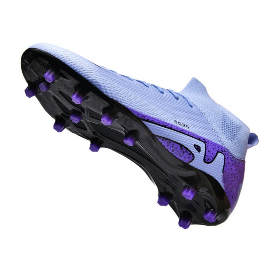 BINBINNIAO Football Boots for Boys Soccer Shoes Men's High Top Spike Microfibre Cleats Professional