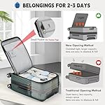 RAINSMORE Carry on Luggage Airline Approved, 20 Inch Expandable Hard Sided Carry on Suitcase with Spinner Wheels, Hard Shell Small Rolling Travel Luggages for Women Men with Tsa Lock, Green - Image 5