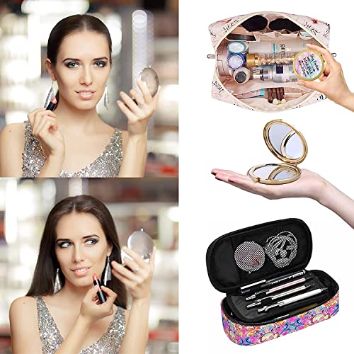 50% Off LONNAONE Compact Pocket Makeup Mirror - Only $3.99