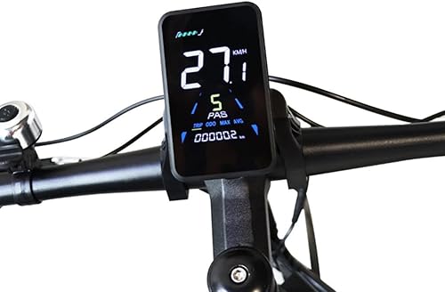Miniatura 4 de Pantalla de bicicleta eléctrica de plástico+metal 36 V-72 V impermeable pantalla LCD NC-81F panel de bicicleta eléctrica, conector impermeable, negro
