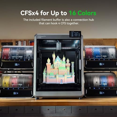 Image of Official Creality K1 Series CFS Upgrade Accessory Kit and Creality CFS Filament System, Multi-Color Printing Upgrades Accessories with Filament System for K1 SE,K1C, K1 Max 3D Printers