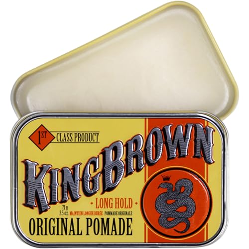 Pommade cheveux King Brown Long Hold fixation forte pour homme
