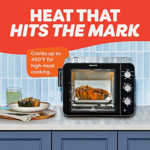 Image of Instant Pot No Preheat Required* 4-Slice Air Fryer Toaster Oven with InstantHeat Technology, 7-in-1, Air Fry, Bake, Toast, Roast, Broil, Warm, and Make Pizza
