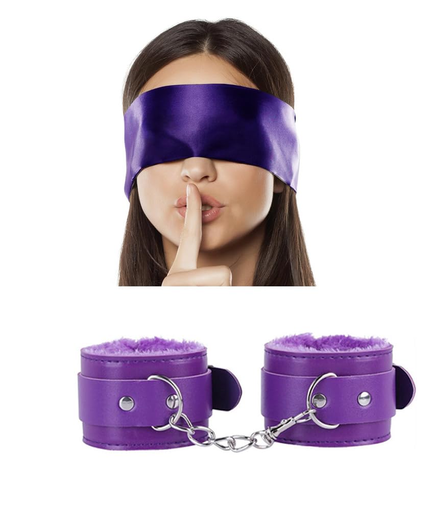 Satin Blindfold- Comfortable Eye Mask Blindfold Soft Adjustable Blackout Eye Cover Shade for Night Sleeping Travel