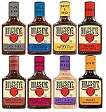 Bull's Eye Barbecue Grill Saucen Set 8 verschiedene Sorten je 300ml