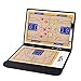 Firelong Haploon Basketball Coaching Board Coaches Tactics Clipboard Kit, Portable Strategy Coach Board,PU Leather Cover, Dry-Erase Strategy Magnetic Clipboard with NotePage (Black)