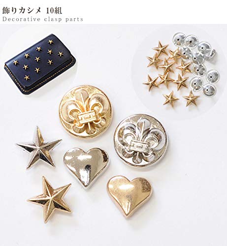 Amazon.co.jp: MYmama 飾り カシメ 10組 片面 スタッズ (ハート