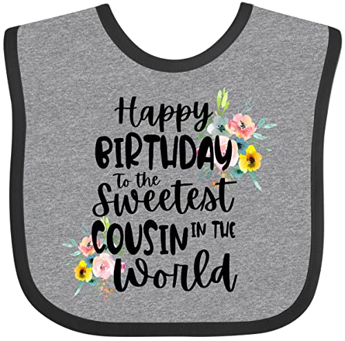 inktastic Happy Birthday To the Sweetest Cousin in the World Baby Bib