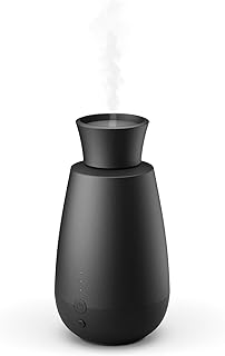 Stadler Form Aroma Diffuser Ella, intelligentes Duft-Spray-System, für ätherische Öle, ohne Wasser, ohne Hitze, intensiver Duft, kabellos, Licht-Sensor, einfache Handhabung, schwarz
