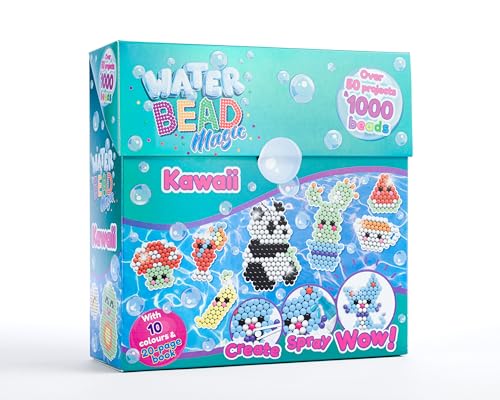 Curious Universe - Water Bead Magic Kawaii Kit - Water Beads - Arts and Crafts for Kids - Kawaii Art Project for Kids - Water Fuse Beads Complete Set