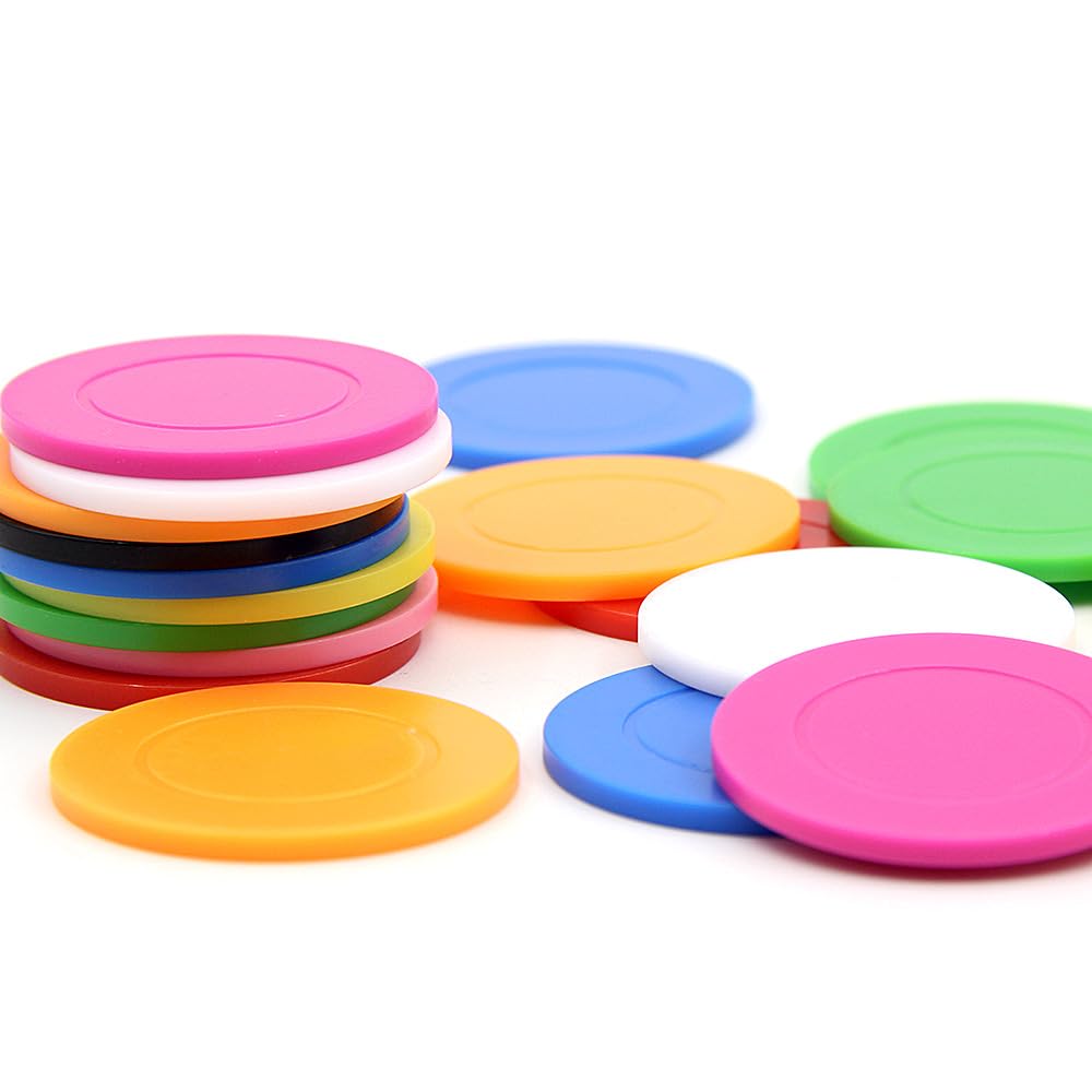 100 fiches da poker in plastica personalizzate, stampa con testo personalizzato, per Texas Hold'em Poker, club di carte o giochi di poker a tarda notte (stile 7)