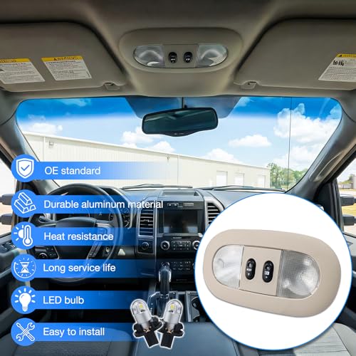 Consola de techo con luz LED y control de techo Ford F-150 2004-2008 miniatura 6