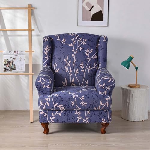 Housse de fauteuil extensible violette lavable meuble moderne