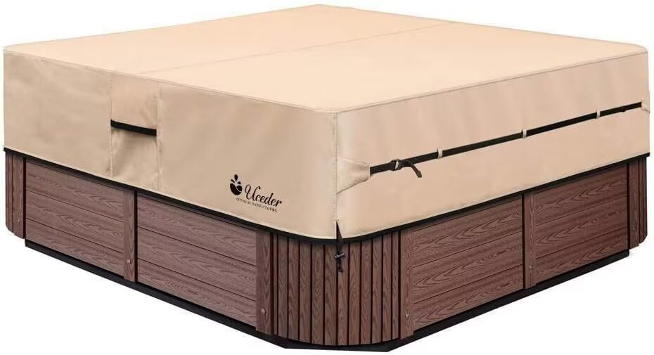 UCEDER Waterproof Hot Tub Cover - 126x93x20 in