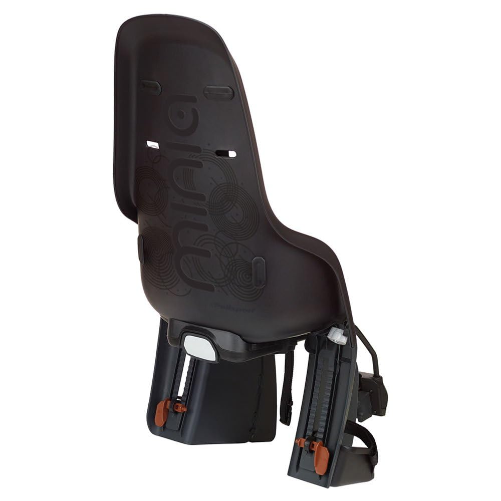 MINIA - Silla para Bicicleta Trasera Apta para niños de 9 Meses a 6 años con Anclaje en el Cuadro o en el portaequipajes.