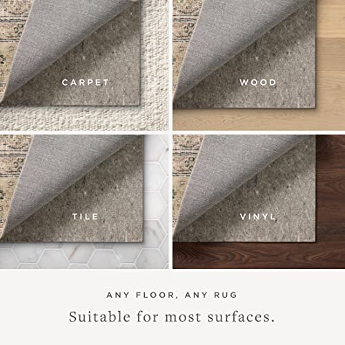 Loloi Ii PAD6FPAD2GY006090 Loloi Loloi-Grip Rug Pad, Fpad2 Grey, 6'-0 Inch X 9'-0", 13 Inch Thick, Gray, 1/8 Inch, Reversible, Soft, Cushion, Low Profile, Hardwood thumb #4