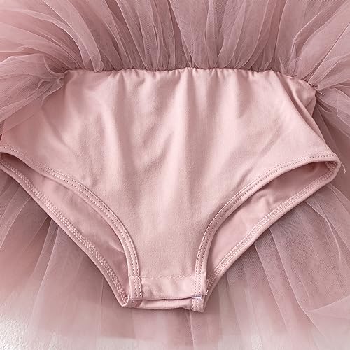 Image of Girls' Camisole Dance Tutu Leotard with Fluffy 4-Layers Ballet Dress for Ballerina (18 Months - 7 Years) | 1-7 Years, Sleeveless Leotard Bodice, Scoop Neckline, One-Piece, Ballet Class, Recitals, Birthday, Holidays, Photos