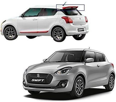 OE Type Car Spoiler for - Maruti Suzuki New Swift (Metallic Silky Silver) Drill Free
