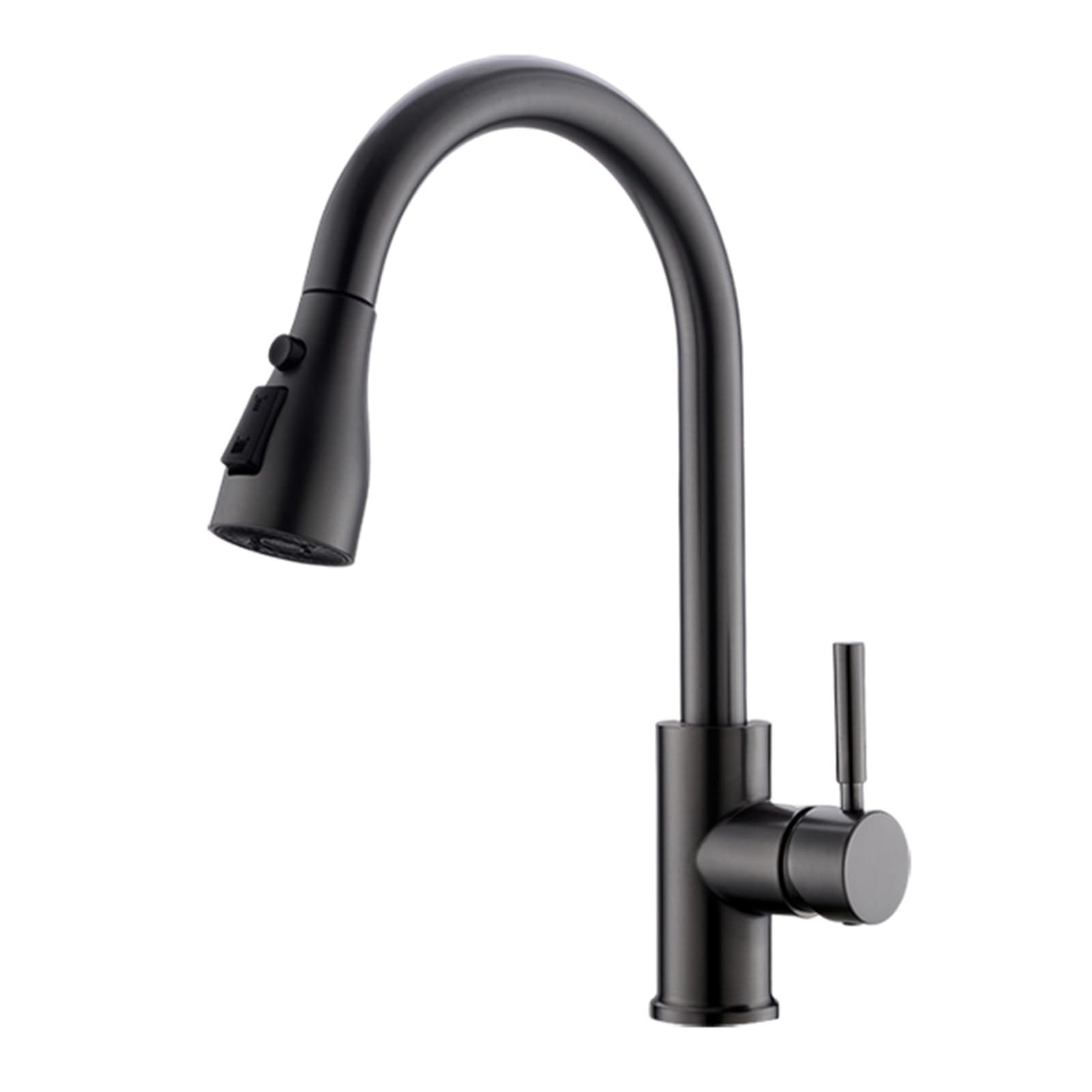 ZYCHSJXA Kitchen Taps with Pull Out Spray 360° Swivel Mixer 3 Modes Single Handle,Grey
