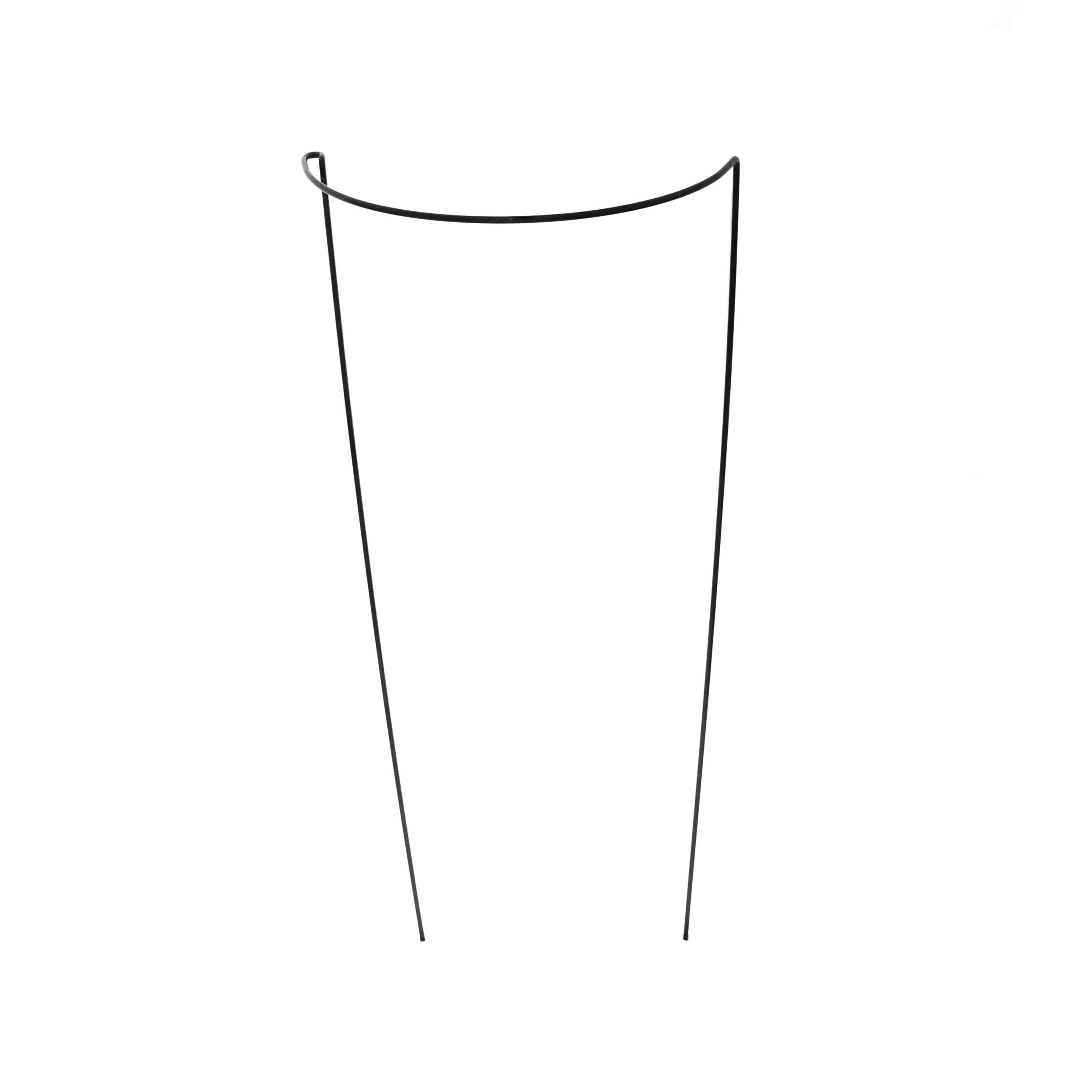 Half Round Plant Support Frame for Outdoor Garden Flowers H92 x W30 x D17cm Sturdy, Anti-Rust Plastic Coated Metal, Easy to Use (8)