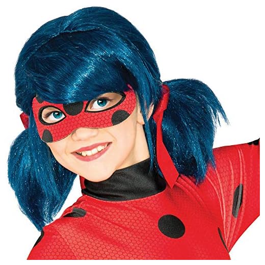 Ladybug - Peluca complemento de disfraz infantil, talla única (Rubie's Spain 32929)