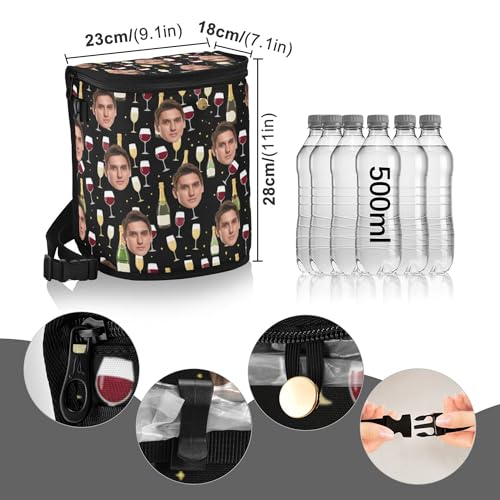 Image of Wudan Cartoon Wine Stars Custom Trash Cans for Car with Lid Lid Leak Proof Holder Trash Can for New Car Accessories