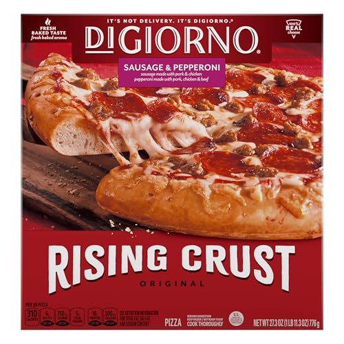 Digiorno Frozen Pizza, Rising Crust Sausage & Pepperoni Pizza 27.3 oz