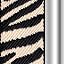 Zebra | Black Beige Metal Silver