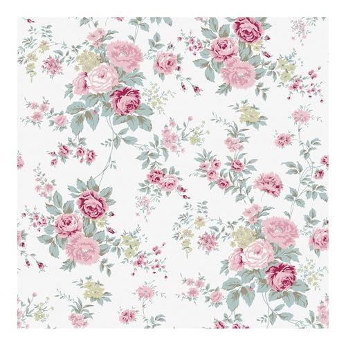 Graham & Brown Shabby Chic by Rachel Ashwell Wild Flower Off White Floral Wallpaper | Paste The Wall | Off White Floral | Eco-Friendly