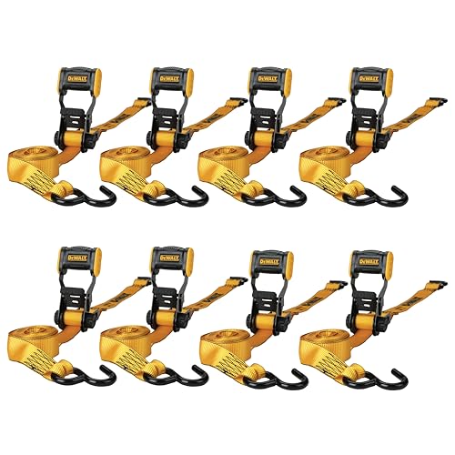 Sangles d'arrimage à cliquet DEWALT DXBC18002-8PK fixation remorque 3,6 m